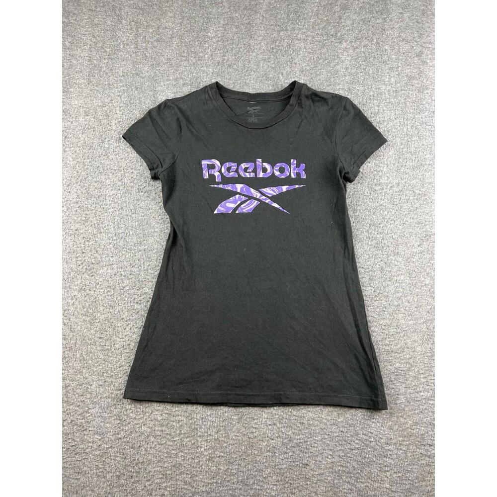 Reebok Women's Black‎ Logo T-Shirt Size Small